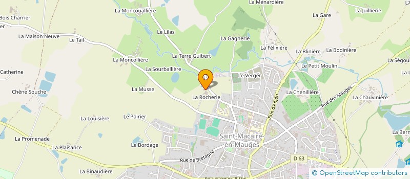 localisation de l'entreprise MONSIEUR RENE GUITET à SEVREMOINE