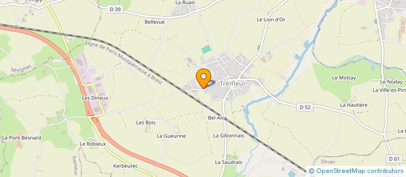 localisation de l'entreprise MONSIEUR RENE GUITTON  TREMEUR