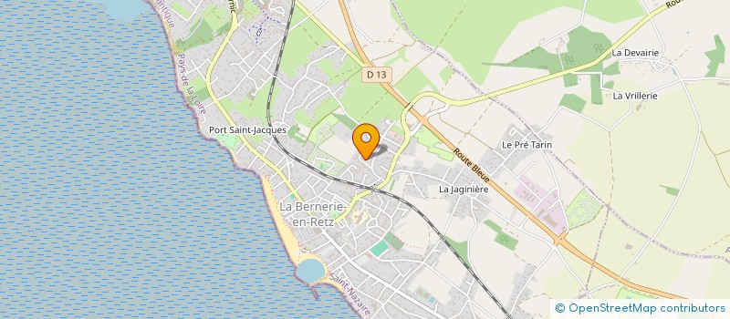 localisation de l'entreprise MONSIEUR RENE GUIVARCH  LA BERNERIE-EN-RETZ