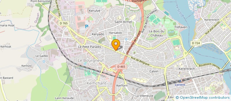 localisation de l'entreprise MONSIEUR RENE GUYADER à LORIENT