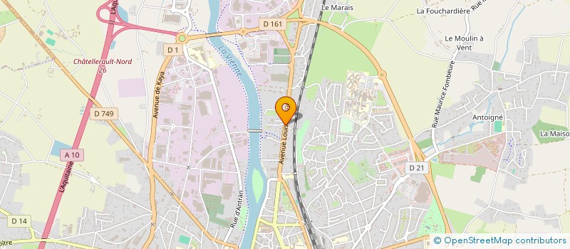 localisation de l'entreprise MONSIEUR RENE HALLER  CHATELLERAULT