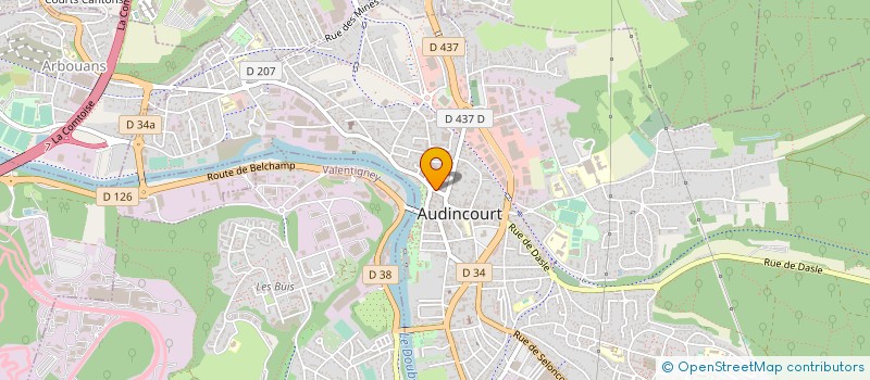 localisation de l'entreprise MONSIEUR RENE HAMANN  AUDINCOURT