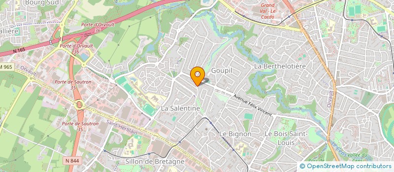 localisation de l'entreprise MONSIEUR RENE HAMON à ORVAULT