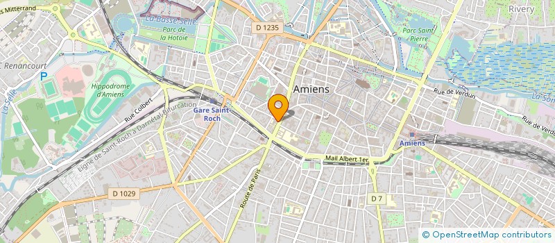 localisation de l'entreprise MONSIEUR RENE HANON à AMIENS