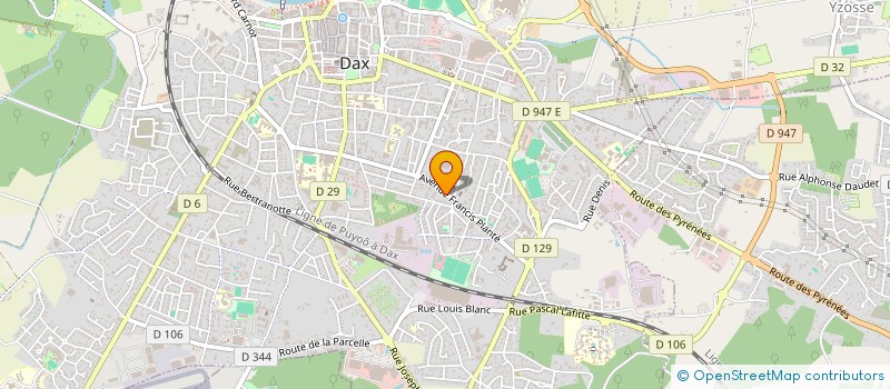 localisation de l'entreprise MONSIEUR RENE HAURIEU  DAX