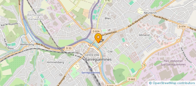 localisation de l'entreprise MONSIEUR RENE HEHN à SARREGUEMINES