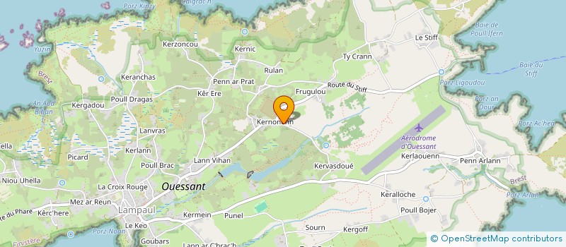 localisation de l'entreprise MONSIEUR RENE HENAFF à OUESSANT