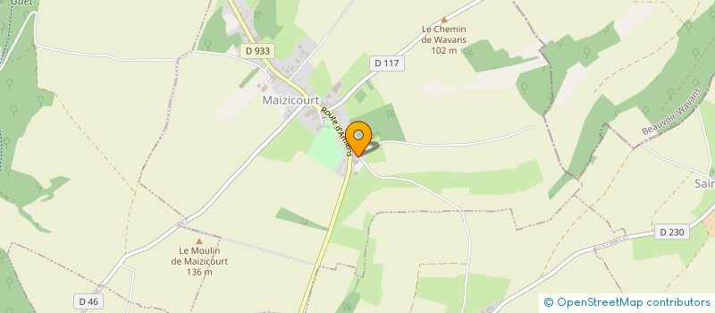 localisation de l'entreprise MONSIEUR RENE HENRI  MAIZICOURT