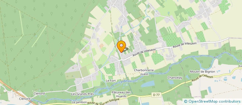 localisation de l'entreprise MONSIEUR RENE HERVET  MONT-PRES-CHAMBORD