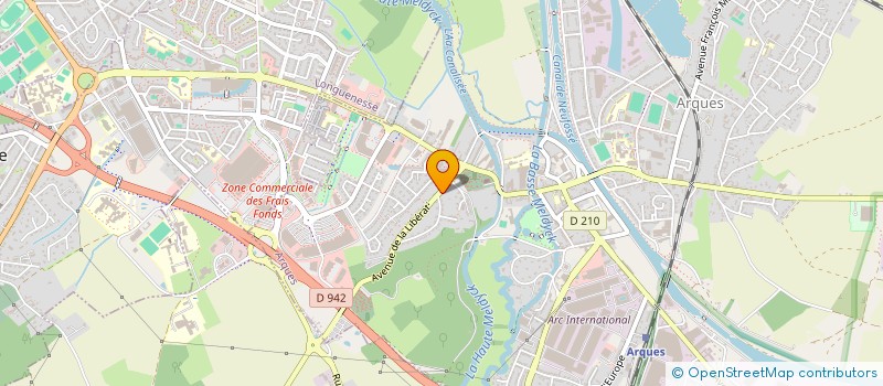 localisation de l'entreprise MONSIEUR RENE HOCHART  ARQUES