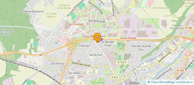 localisation de l'entreprise MONSIEUR RENE HOFFMANN à DREUX