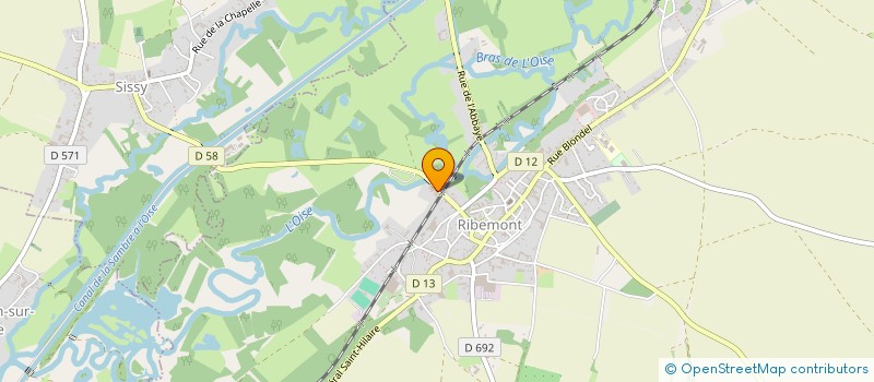 localisation de l'entreprise MONSIEUR RENE HOSTE  RIBEMONT