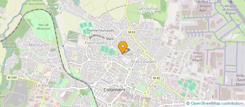 localisation de l'entreprise MONSIEUR RENE HOUSSIERE à COLOMIERS