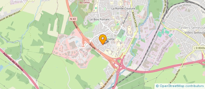 localisation de l'entreprise MONSIEUR RENE HUBERT  CHARLEVILLE-MEZIERES