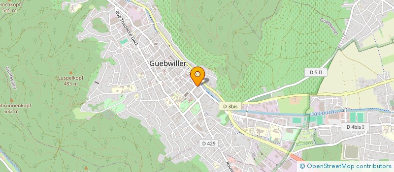 localisation de l'entreprise MONSIEUR RENE HUNGLER  GUEBWILLER