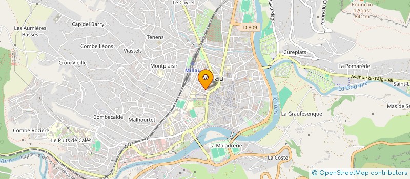 localisation de l'entreprise MONSIEUR RENE HUON à MILLAU