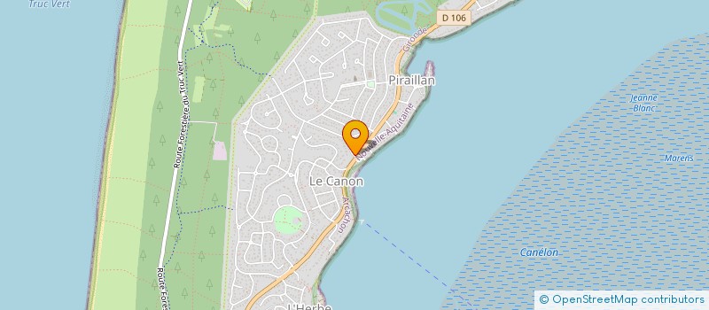 localisation de l'entreprise MONSIEUR RENE IRIBARNE  LEGE-CAP-FERRET