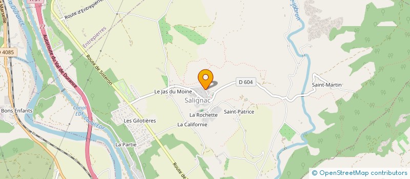 localisation de l'entreprise MONSIEUR RENE ISNARD  SALIGNAC