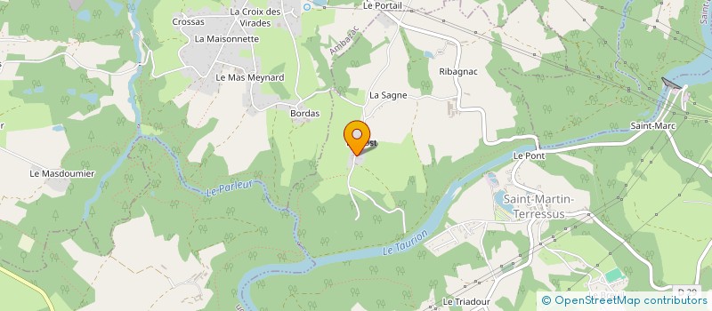 localisation de l'entreprise MONSIEUR RENE JABET à SAINT-MARTIN-TERRESSUS