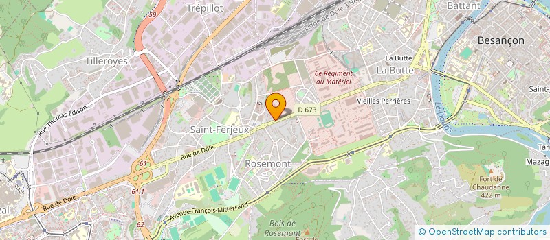 localisation de l'entreprise MONSIEUR RENE JACOT à BESANCON