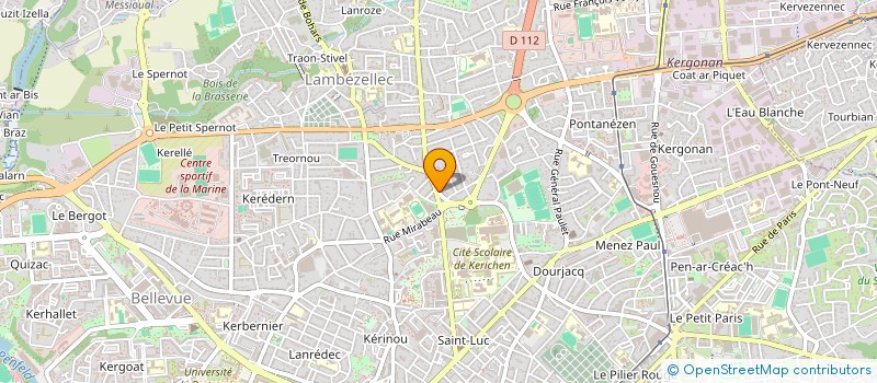 localisation de l'entreprise MONSIEUR RENE JAFFRET à BREST