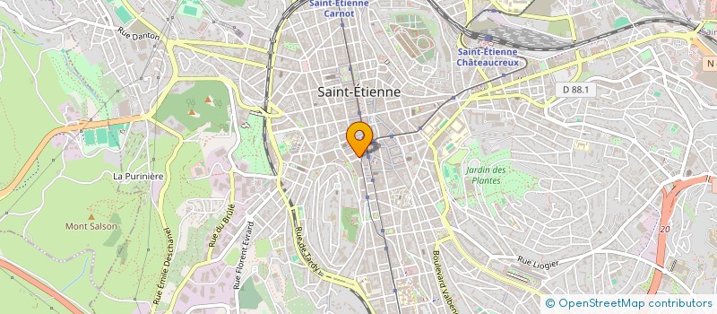 localisation de l'entreprise MONSIEUR RENE JANTY à SAINT-ETIENNE