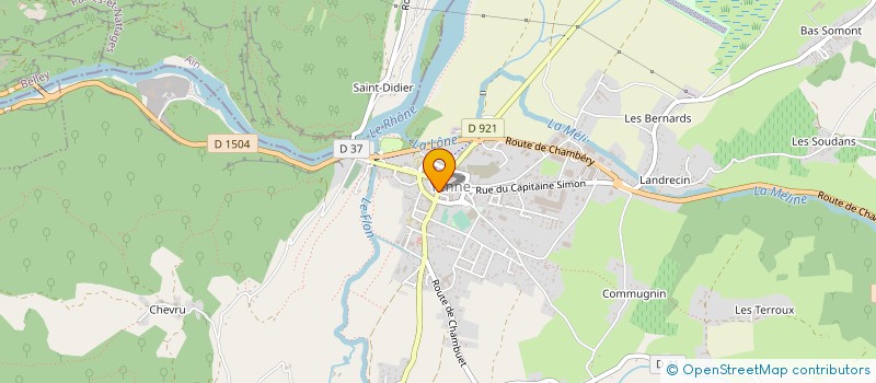 localisation de l'entreprise MONSIEUR RENE JAYET à YENNE