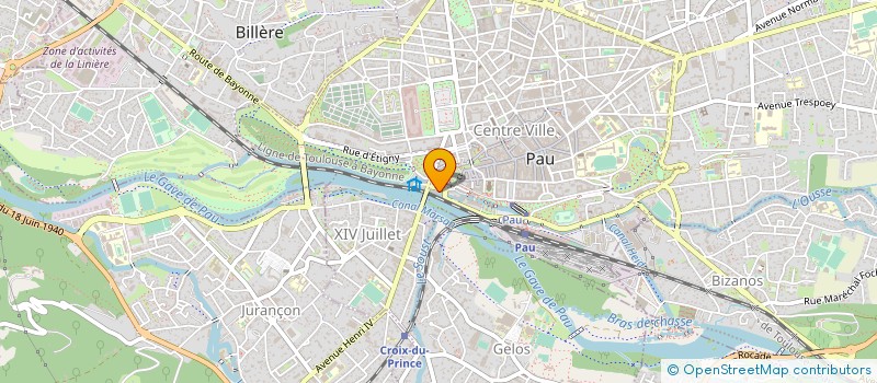 localisation de l'entreprise MONSIEUR RENE JEANDEL à PAU