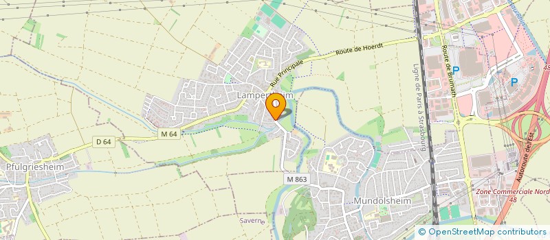 localisation de l'entreprise MONSIEUR RENE JENNER  LAMPERTHEIM