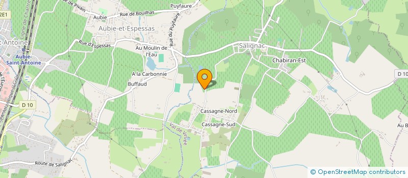 localisation de l'entreprise MONSIEUR RENE JEROME CASSAGNE  VAL DE VIRVEE