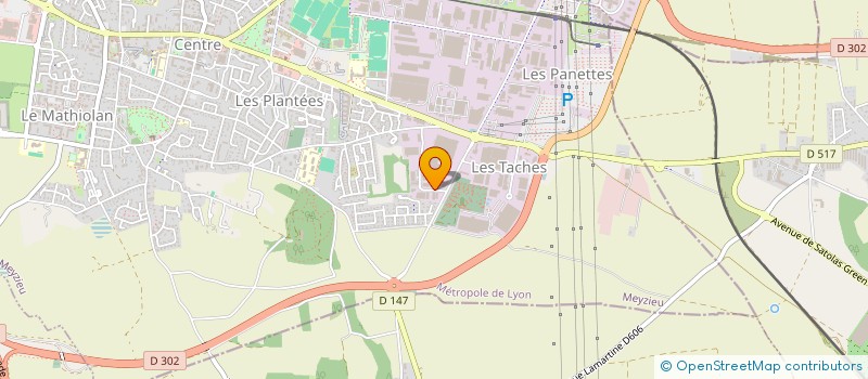 localisation de l'entreprise MONSIEUR RENE JOUBERT  MEYZIEU