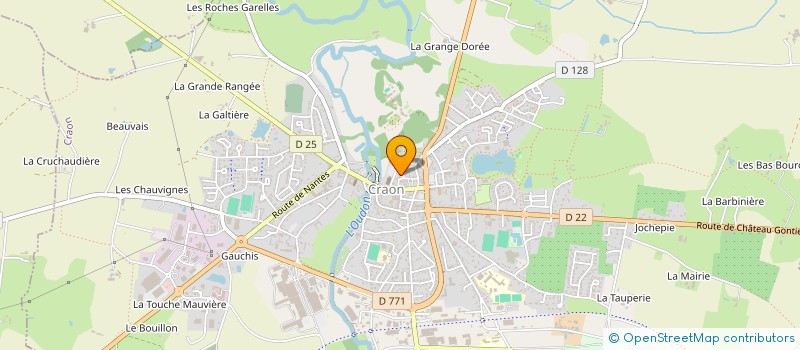 localisation de l'entreprise MONSIEUR RENE JOURNEAU  CRAON