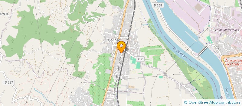 localisation de l'entreprise MONSIEUR RENE JOUVE  CORNAS