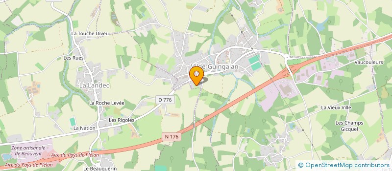 localisation de l'entreprise MONSIEUR RENE JUBIN  LA LANDEC