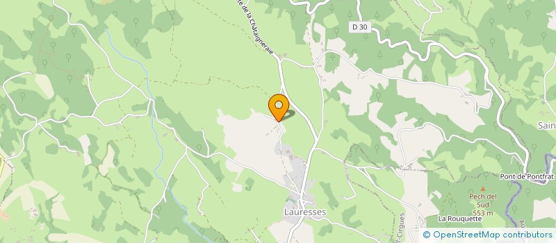 localisation de l'entreprise MONSIEUR RENE JULIAC  LAURESSES