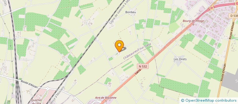 localisation de l'entreprise MONSIEUR RENE JULLIEN  CHATEAUNEUF-SUR-ISERE