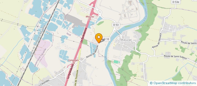 localisation de l'entreprise MONSIEUR RENE JUSTAUT  MAUZAC