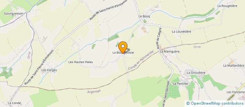 localisation de l'entreprise MONSIEUR RENE JUSTE  CONDE-EN-NORMANDIE