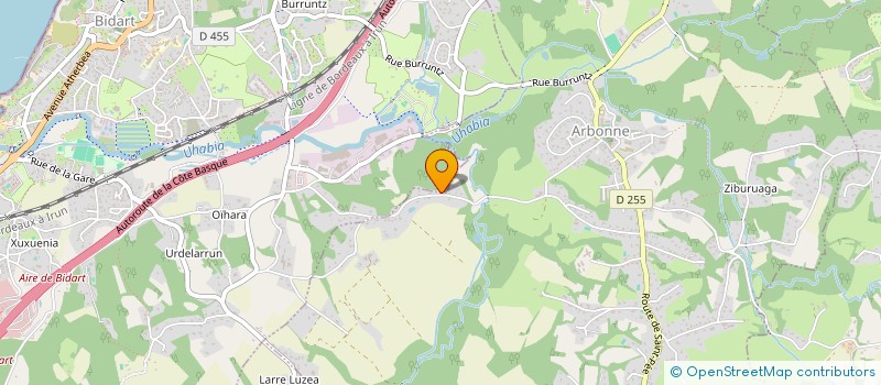 localisation de l'entreprise MONSIEUR RENE JUSTES  ARBONNE