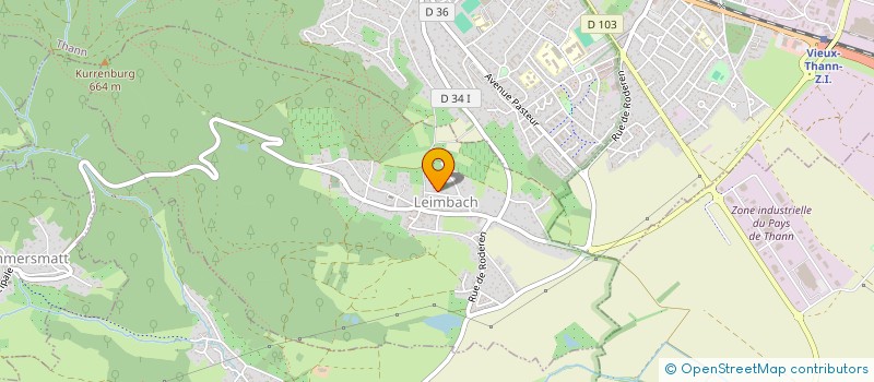 localisation de l'entreprise MONSIEUR RENE KIPPELEN  LEIMBACH