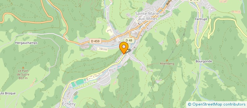 localisation de l'entreprise MONSIEUR RENE KLEIN  SAINTE-MARIE-AUX-MINES