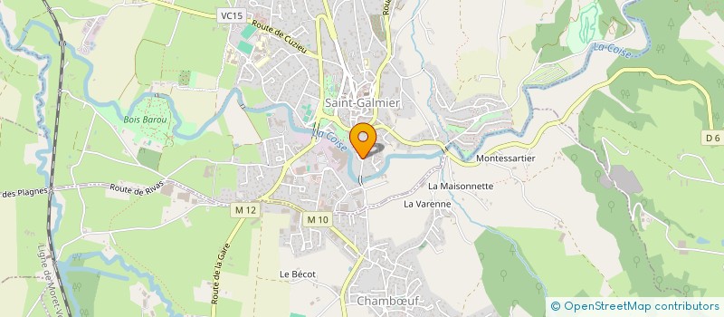 localisation de l'entreprise MONSIEUR RENE KOCH  SAINT-GALMIER