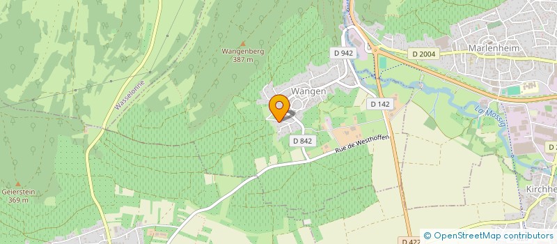 localisation de l'entreprise MONSIEUR RENE KOHSER  WANGEN