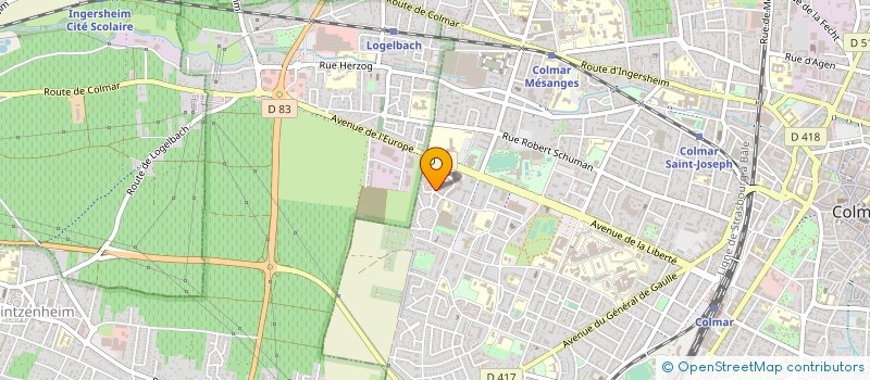 localisation de l'entreprise MONSIEUR RENE KUHN  COLMAR