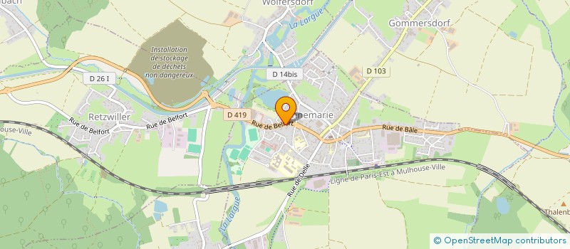 localisation de l'entreprise MONSIEUR RENE KUNKLER  DANNEMARIE