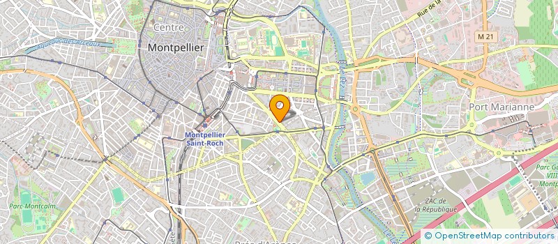 localisation de l'entreprise MONSIEUR RENE LABADIE à MONTPELLIER