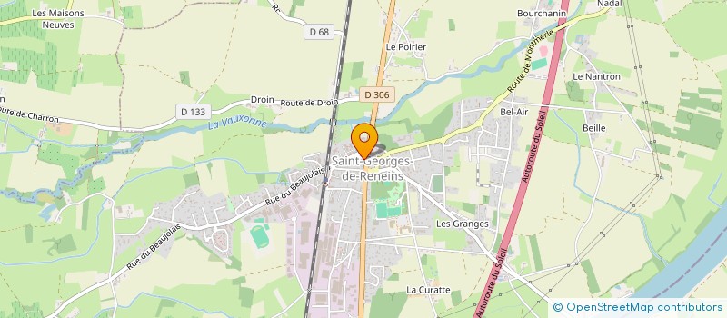 localisation de l'entreprise MONSIEUR RENE LABALME à SAINT-GEORGES-DE-RENEINS