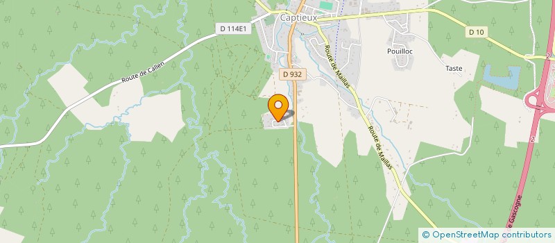 localisation de l'entreprise MONSIEUR RENE LABAT  CAPTIEUX