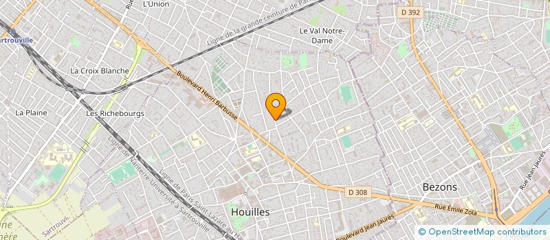 localisation de l'entreprise MONSIEUR RENE LABOUTHIERE à HOUILLES