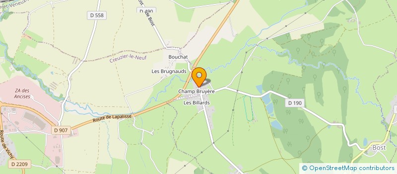 localisation de l'entreprise MONSIEUR RENE LACROIX  BOST